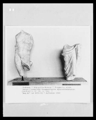 Fragment einer Statue eines jugendlichen Satyrs