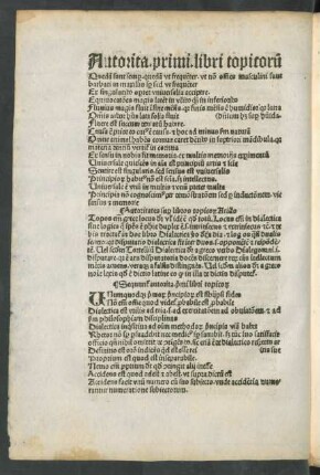 Autoritates super libros topicorum Aristo