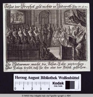 Jesus der Prophet gilt nichts in Nazareth (Luc. IV. 1630)