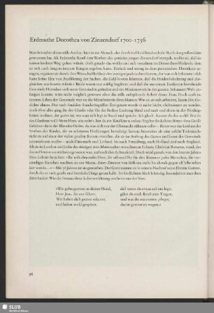 Erdmuthe Dorothea von Zinzendorf 1700-1756