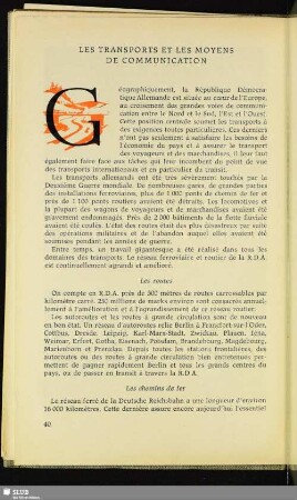 Les Transports Et Les Moyens De Communication