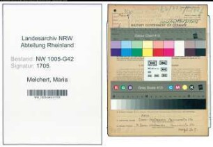 Entnazifizierung Maria Melchert , geb. 22.03.1911 ()