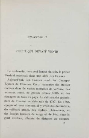 Chapitre II. Celui qui devait venir