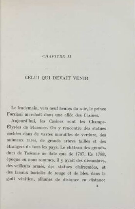 Chapitre II. Celui qui devait venir