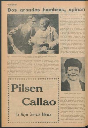 Dos grandes hombres, opinan