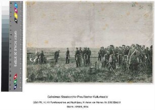 Bismarcks Zusammentreffen mit Napoleon (Druck)