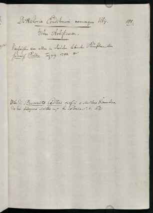 101, N. Vitae artificum