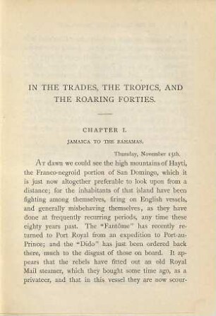 In the trades, the tropics, and the roaring forties, 2