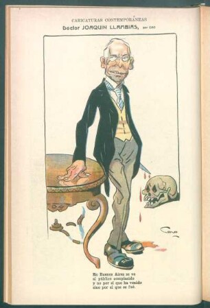 Doctor Joaquín Llambias : Caricaturas contemporáneas