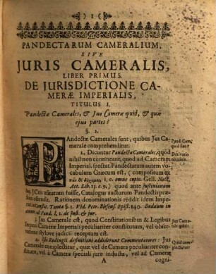 Guilielmi Rodingi ... pandectae juris cameralis : Ex ordinatione camerae, comitiorum recessibus, visitatorum memorialibus, collegii cameralis conclusis... compositae