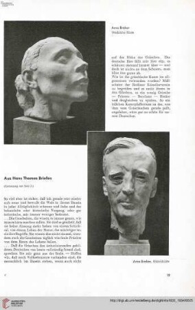 49: Aus Hans Thomas Briefen, [2] : [an Julius Langbehn]; an Karl Minoprio