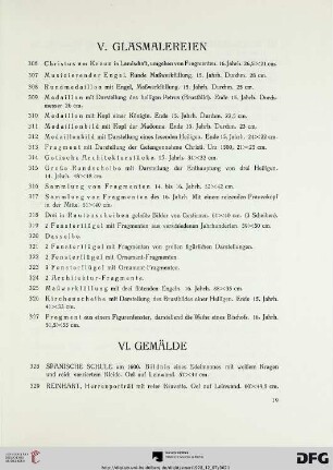 VI. Gemälde (Nr. 328-398)
