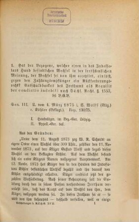 Entscheidungen des Reichs-Oberhandelsgerichts, 17. 1875