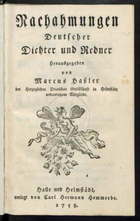 Nachahmungen Deutscher Dichter und Redner