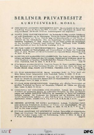 Berliner Privatbesitz (Nr. 117-244)