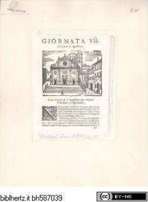 Roma ricercata nel suo sito, con tutte le curiosita, che in essa si ritrovano, tanto antiche, come moderne ..., Tafel 93: Piazza di Sant'Agostino