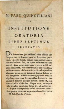 Marci Fabii Quinctiliani Opera : Ad Optimas Editiones Collata. 2