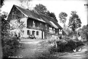 Steinbach. Häckel-Haus (heute Bauhof Steinbach), Schulweg 3. Außenansicht