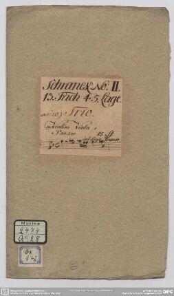 Quartets - Mus.2474-Q-28 : strings, bc - c; GraunWV Cv:XIV:19