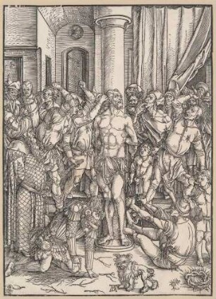 Große Passion, Blatt 5: Die Geißelung Christi