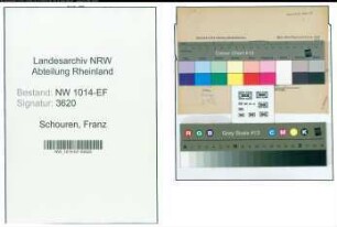 Entnazifizierung Franz Schouren , geb. 20.12.1908 (Kaufmaennischer Angestellter)