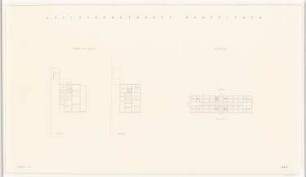 Kreiskrankenhaus, Gardelegen: Wohnhaus des Chefarzt Grundriss EG OG und Isolierstation Grundriss 1:200