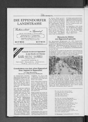 Historische Bilder aus Eppendorf gesucht.