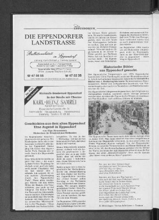 Historische Bilder aus Eppendorf gesucht.