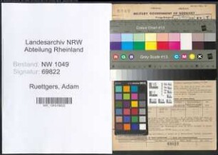 Entnazifizierung Gerhard Rinkens , geb. 28.01.1903 (Provinzialverwaltungsrat)