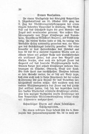 Schneidiger Sturm auf einen feindlichen Schützengraben.