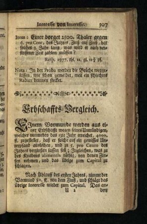 Erbschafts-Vergleich