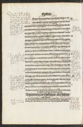 Argumentum in Epistolam ad Philemonem Incipit.