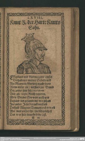 LXVIII. Knut 3. der Harte Knuts Sohn