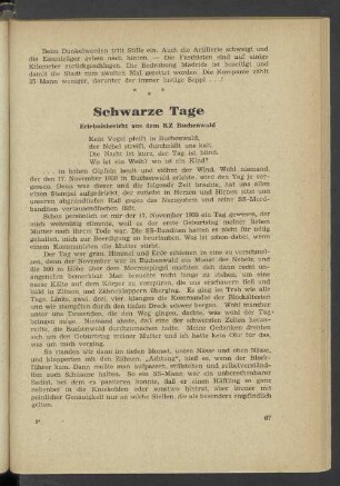 Schwarze Tage