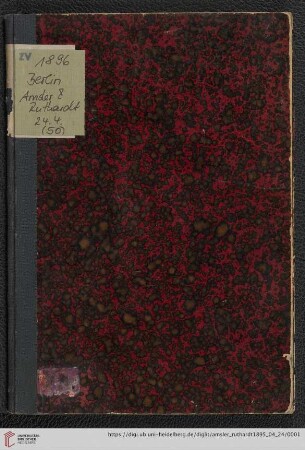 Nr. 50: Versteigerungskatalog / Amsler & Ruthardt: Katalog sehr werthvoller Entwürfe zu Glasfenstern in Original-Handzeichnungen alter Schweizer Glasmaler des XVI. und XVII. Jahrhunderts : Versteigerung zu Berlin, Mittwoch den 24. April in unseren Ausstellungs-Räumen