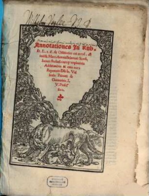 Annotationes in Rub. et L. 1 ff. de Officio ejus cui mand. est