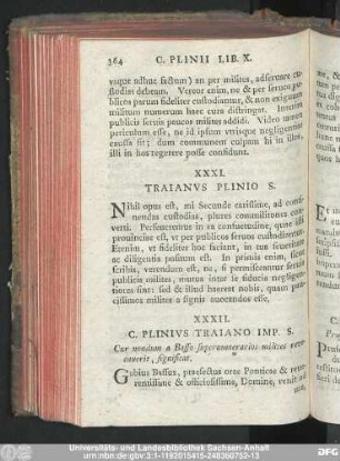 XXXII. C. Plinius Traiano Imp. S. Cur nondum a Basso supernumerarios milites revocaverit, significat.