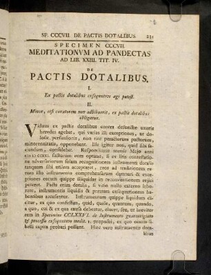 231-247, Sp. 307. De Pactis dotalibus