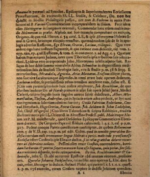Schediasmatis philologico-critici dissertationis III quae grammaticam evolvit, pars III, in qua de lingua Ebraea paucis agitur : quaque simul Osnabrugum doctum, ut duos supremi ordinis gymnasii alumnos ... audire velit ... rogat M. Zacharias Goeze