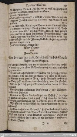 Von den Landen und Herrschafften deß Großfürsten und Muscau