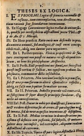 Theses ex universa philosophia, cum uberiori disputatione de infinito