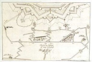 WHK 12 Spanischer Sukzessionskrieg 1701-1713 bis zum Frieden von Rastatt: Plan des Angriffs auf Landau, 13. September 1704