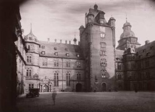 Aschaffenburg, Schloss Johannisburg : Aschaffenburg. Schloß Johannisburg. G. Ridinger. Hof