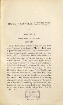 Life of Henry Wadsworth Longfellow : with extracts from his journals and correspondence, 1