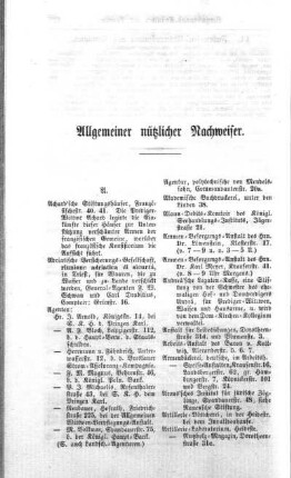 Allgemeiner nützlicher Nachweiser