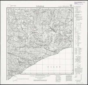 Meßtischblatt 2593/2693 : Liebenberg, 1938 : Liebenberg. - Hrsg. 1911, bericht. 1927. - 1:25000. - [Berlin]: Reichsamt für Landesaufnahme, 1938. - 1 Kt.