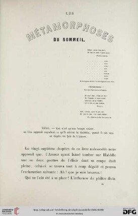 Les métamorphoses du sommeil