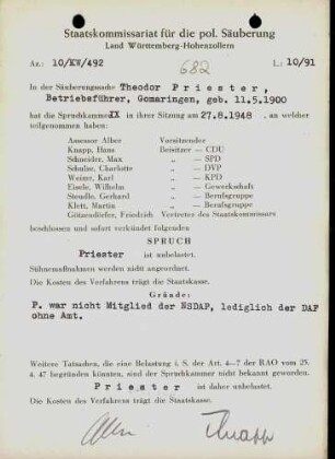Priester, Theodor