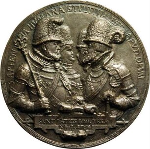 Kurfürst Joachim II. Hektor, Kurfürst Johann Georg, Markgraf Friedrich und Erzbischof Sigismund