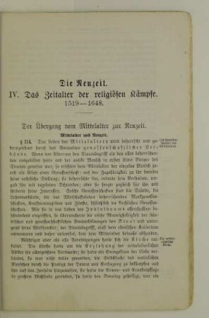 IV. Das Zeitalter der religiösen Kämpfe 1519-1648